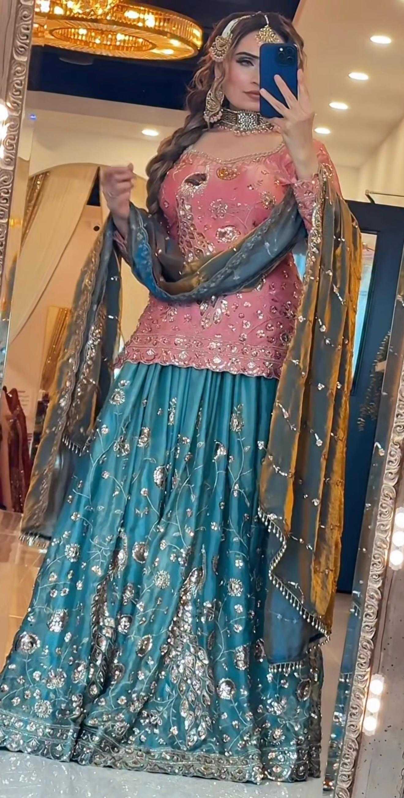 YNF Wholesale Crush Silk Sharara Salwar Suits  | Surat Manufacturer