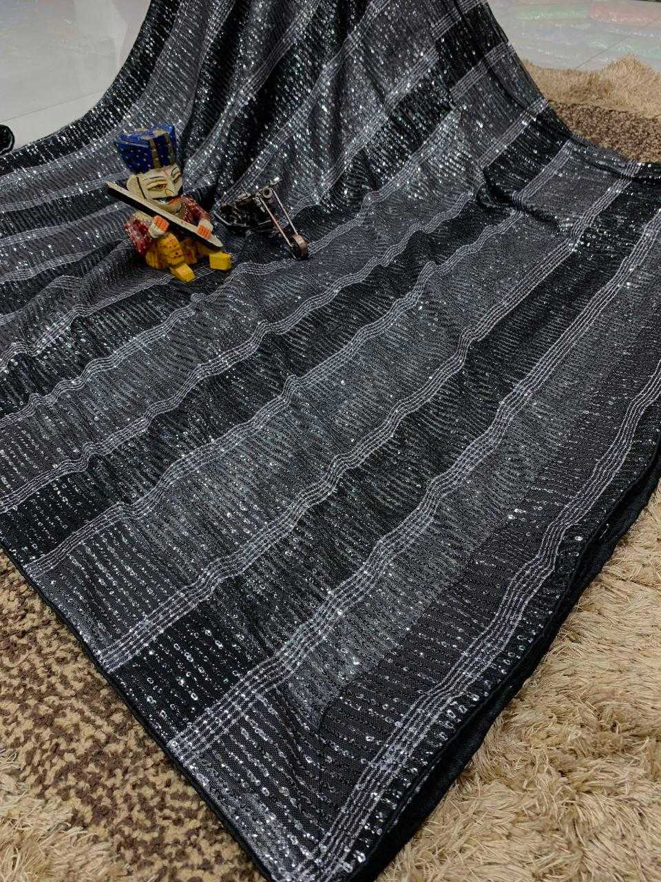 YNF Wholesale Fancy Sequins Work Saree  | Surat Manufacturer