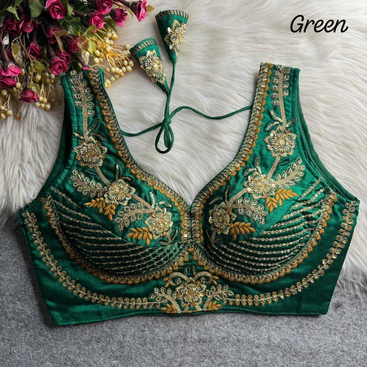 YNF Wholesale Italian Silk Party Wear Blouse  | Surat Manufacturer