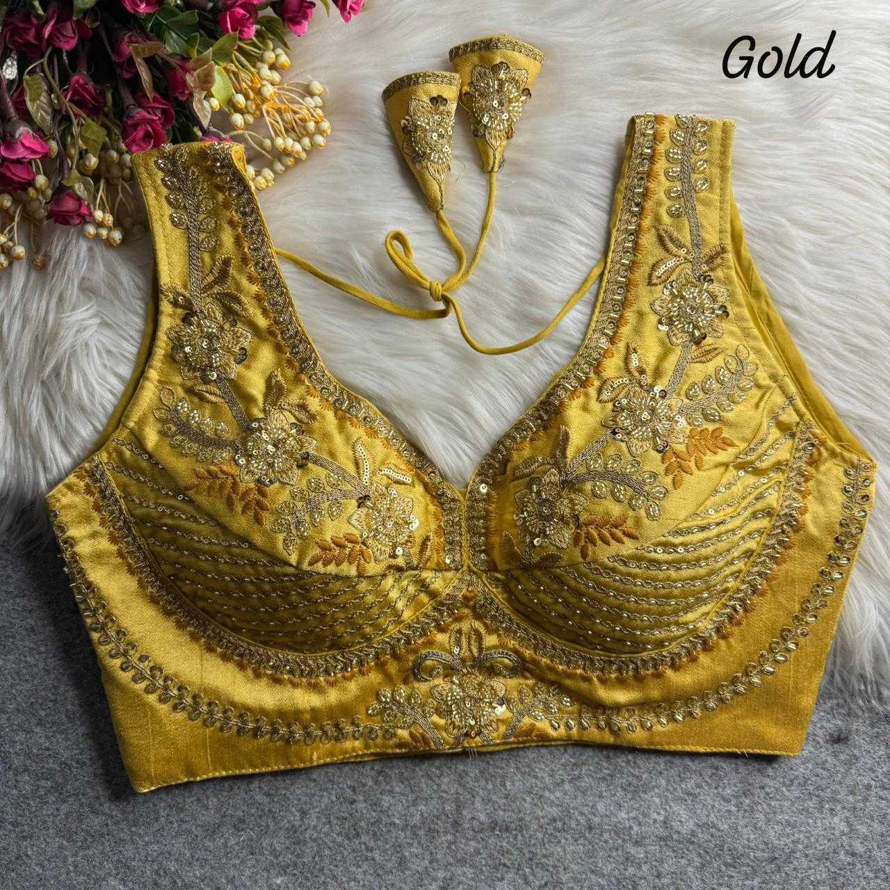 YNF Wholesale Italian Silk Party Wear Blouse  | Surat Manufacturer