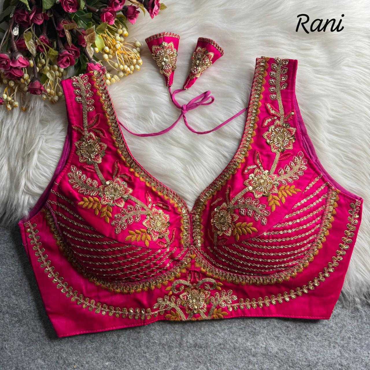 YNF Wholesale Italian Silk Party Wear Blouse  | Surat Manufacturer