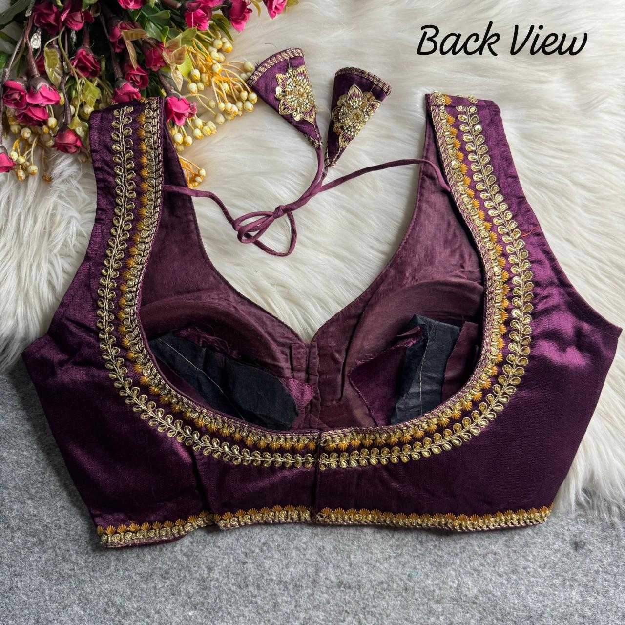 YNF Wholesale Italian Silk Party Wear Blouse  | Surat Manufacturer