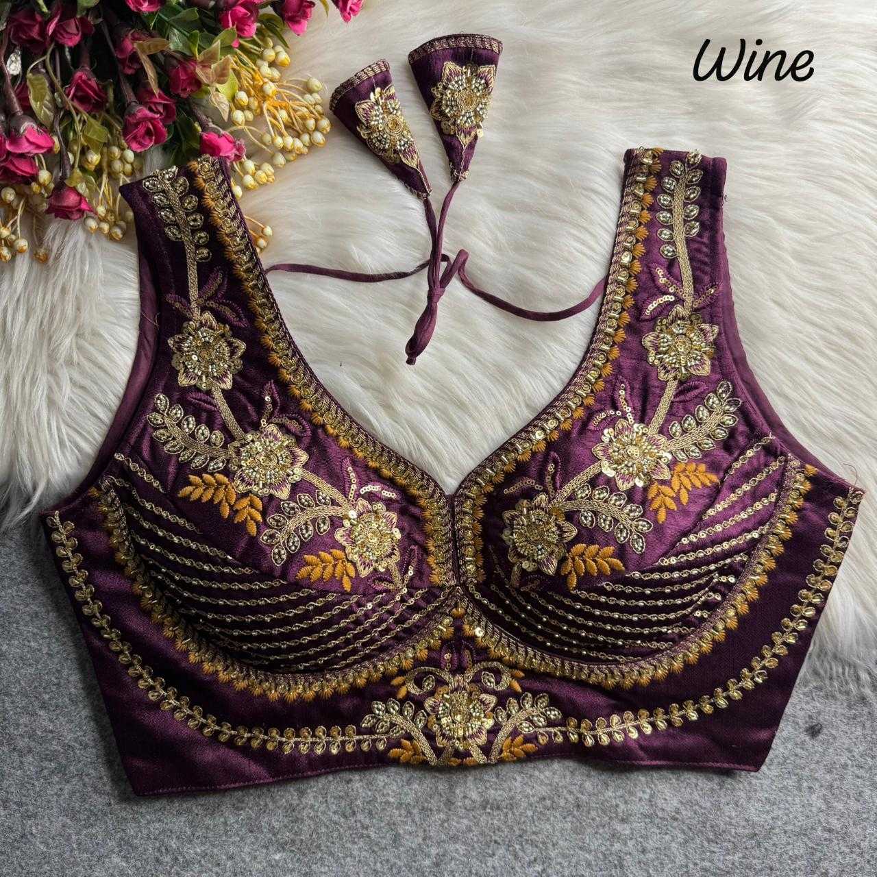 YNF Wholesale Italian Silk Party Wear Blouse  | Surat Manufacturer