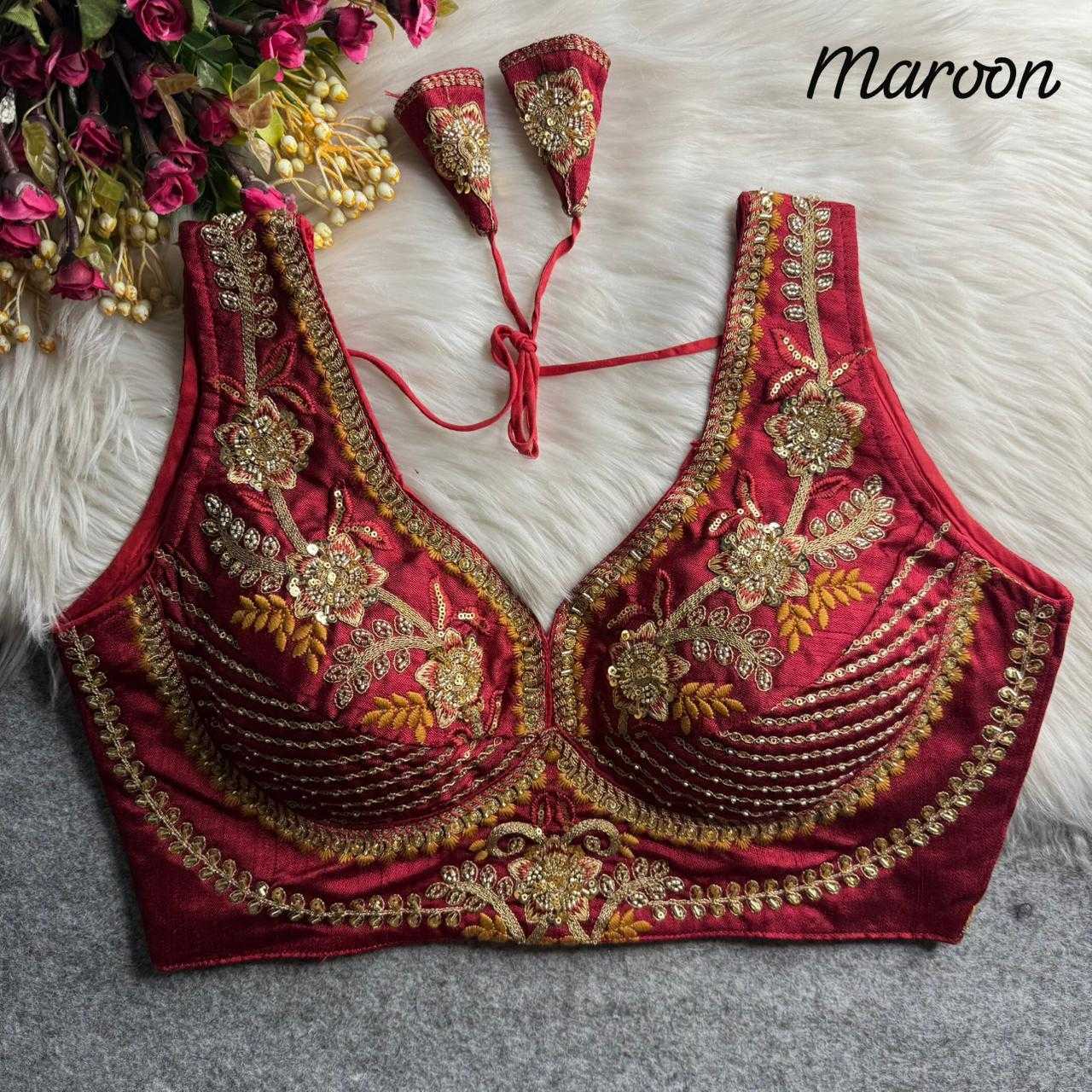 YNF Wholesale Italian Silk Party Wear Blouse  | Surat Manufacturer