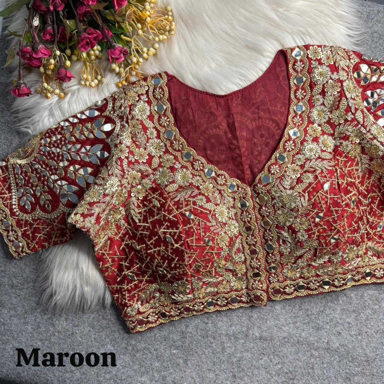 YNF Wholesale Italian Silk Party Wear Blouse  | Surat Manufacturer