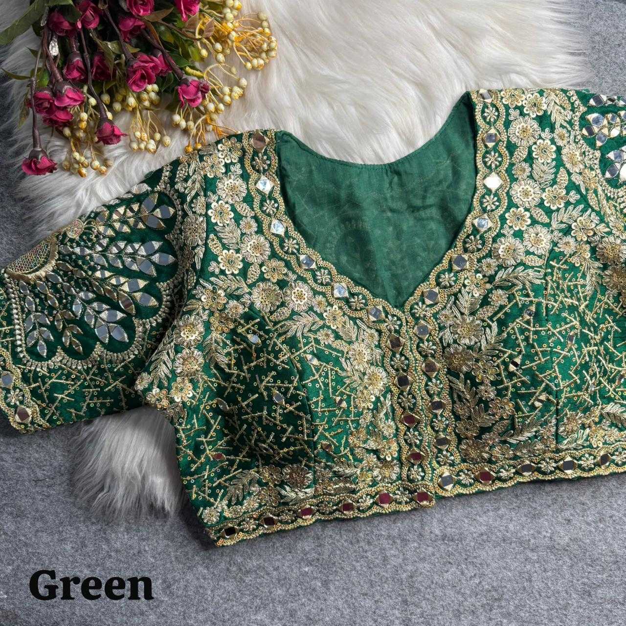 YNF Wholesale Italian Silk Party Wear Blouse  | Surat Manufacturer