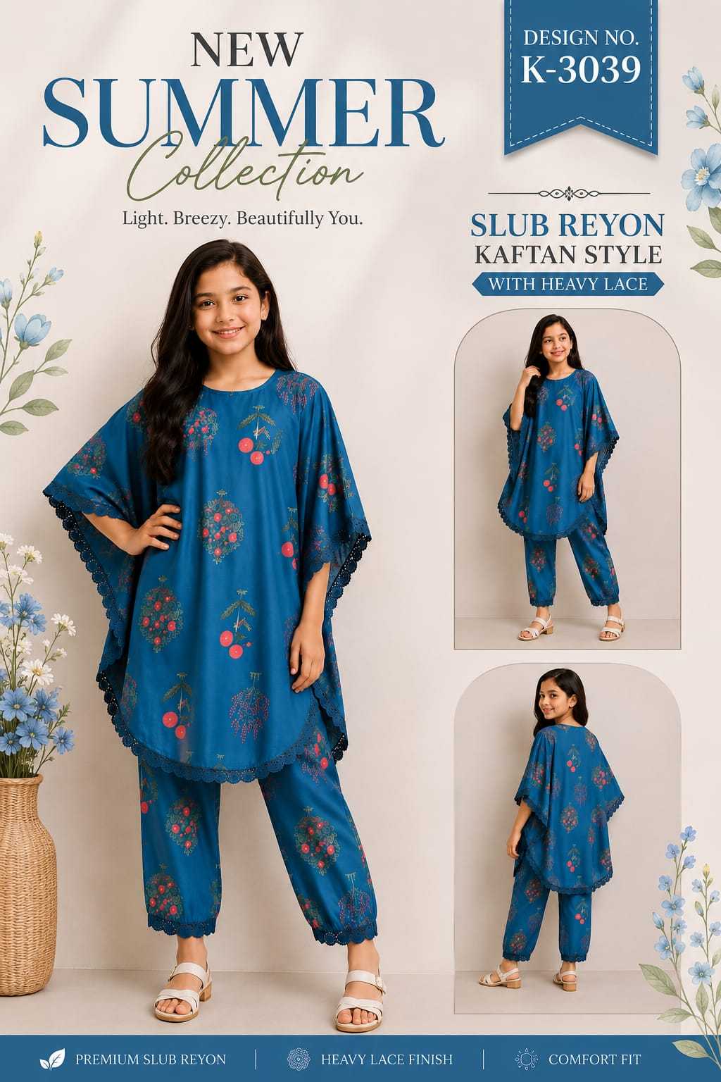 YNF Wholesale Slub Reyon Ethnic Dresses For Kids  | Surat Manufacturer