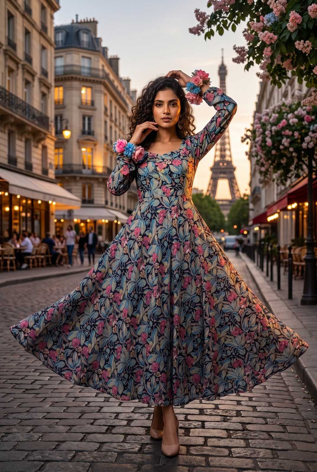 YNF Wholesale Georgette Printed Dresses  | Surat Manufacturer