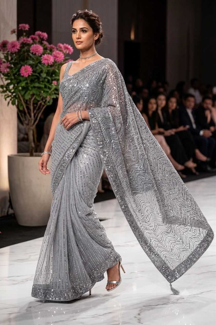 YNF Wholesale Imported Party Wear Sarees  | Surat Manufacturer
