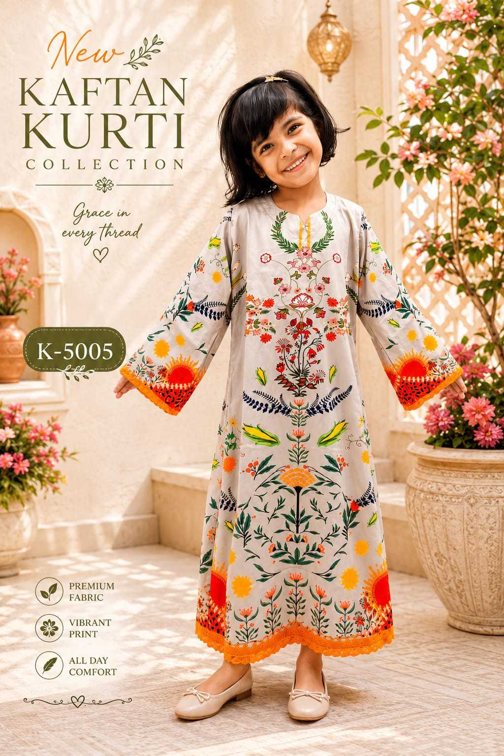 YNF Wholesale Satin Kids Gown  | Surat Manufacturer