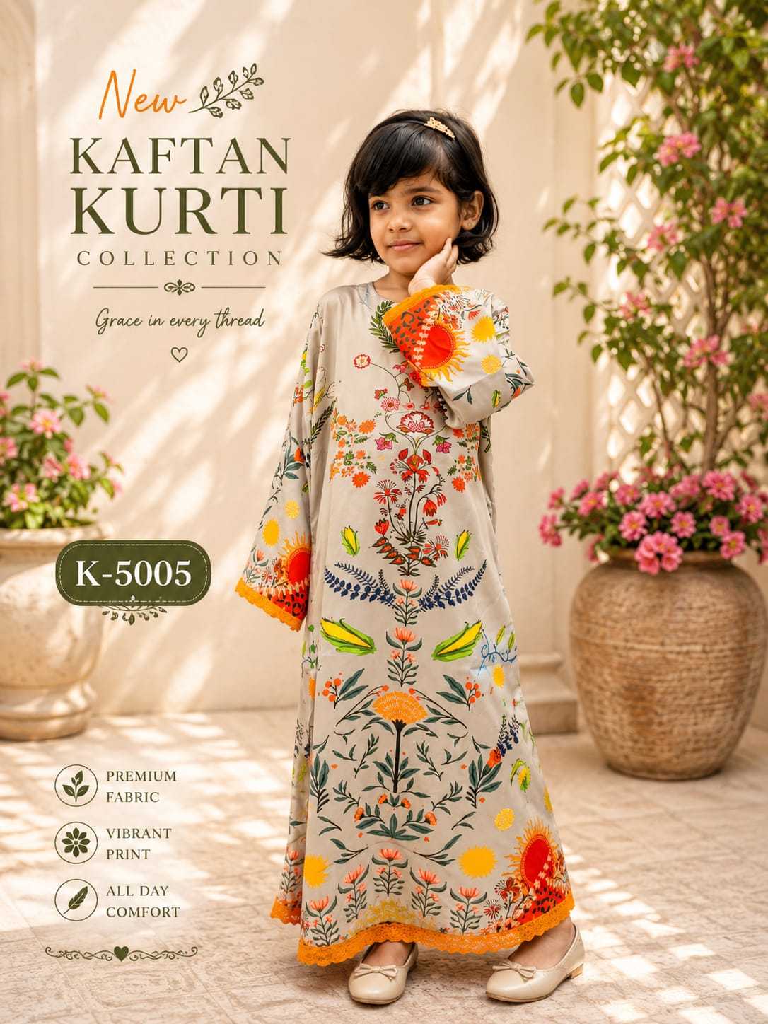 YNF Wholesale Satin Kids Gown  | Surat Manufacturer
