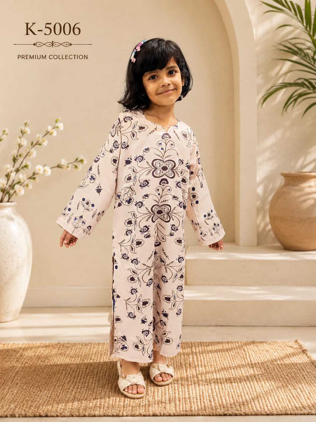 YNF Wholesale Satin Kids Gown  | Surat Manufacturer