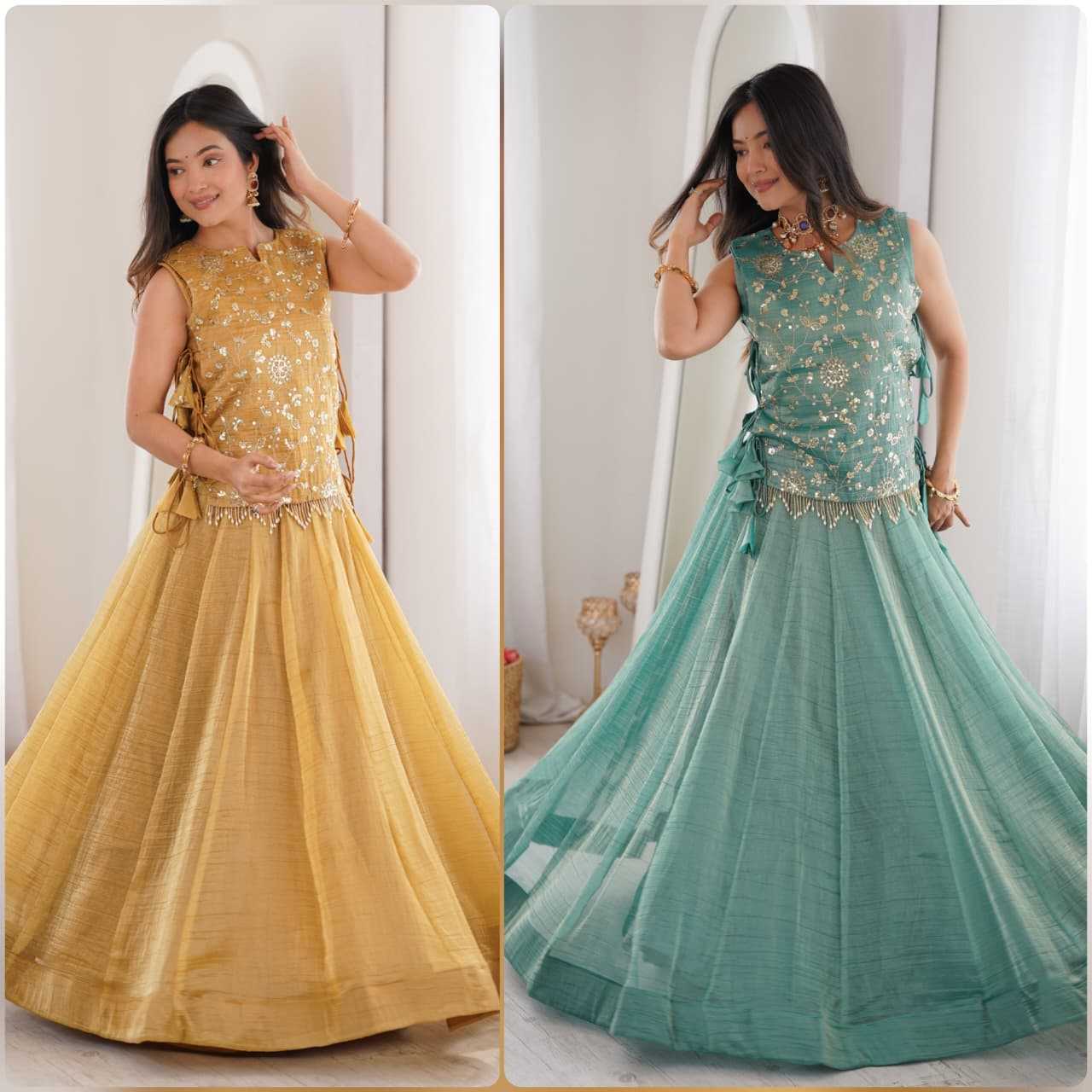 YNF Wholesale Crush Silk Designer Lehenga Choli  | Surat Manufacturer