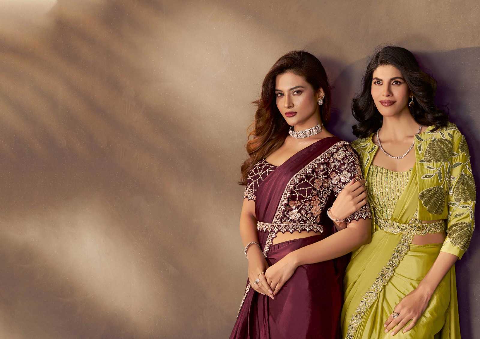 YNF Wholesale Silk Sequin Sarees  | Surat Manufacturer