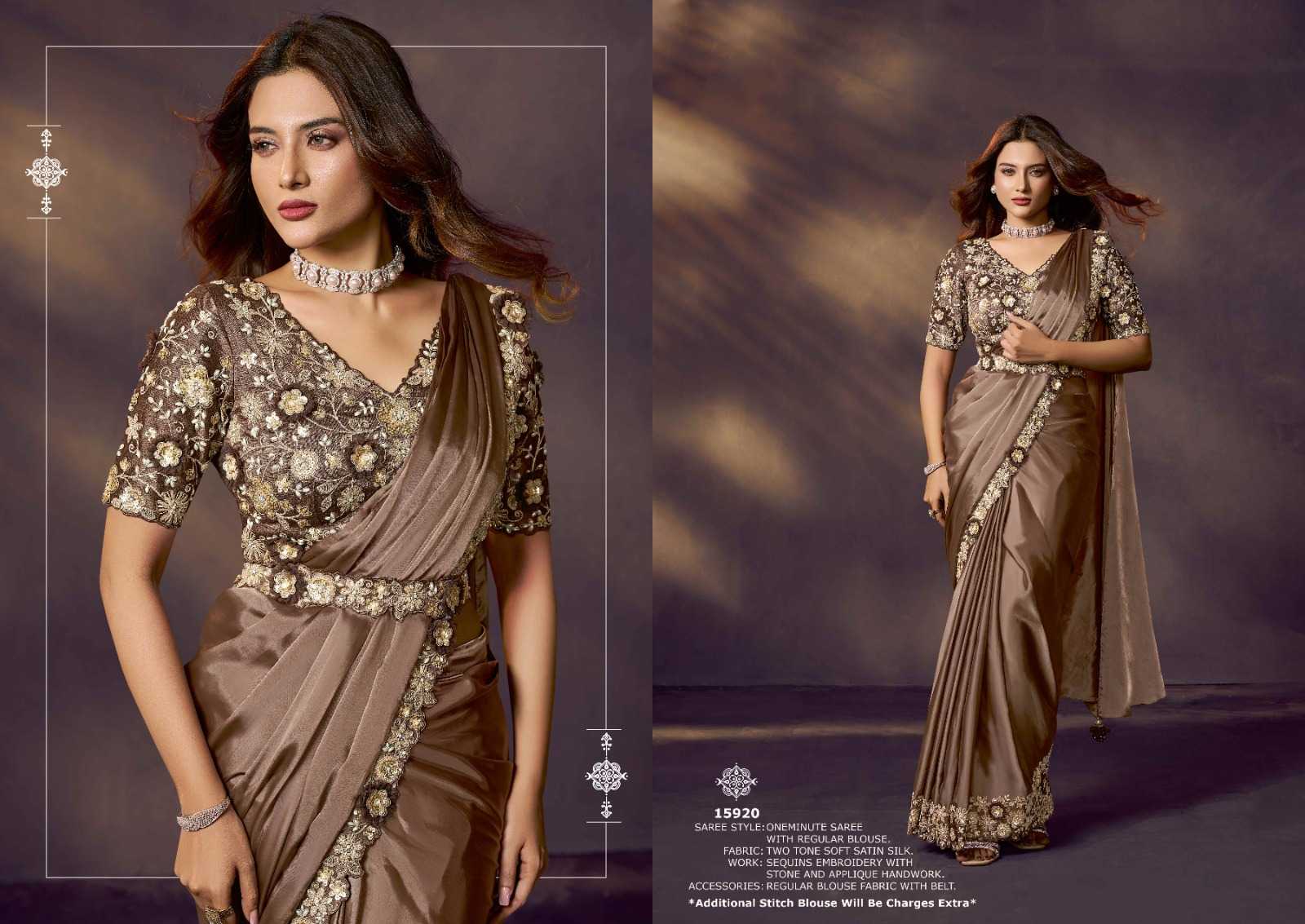 YNF Wholesale Silk Sequin Sarees  | Surat Manufacturer