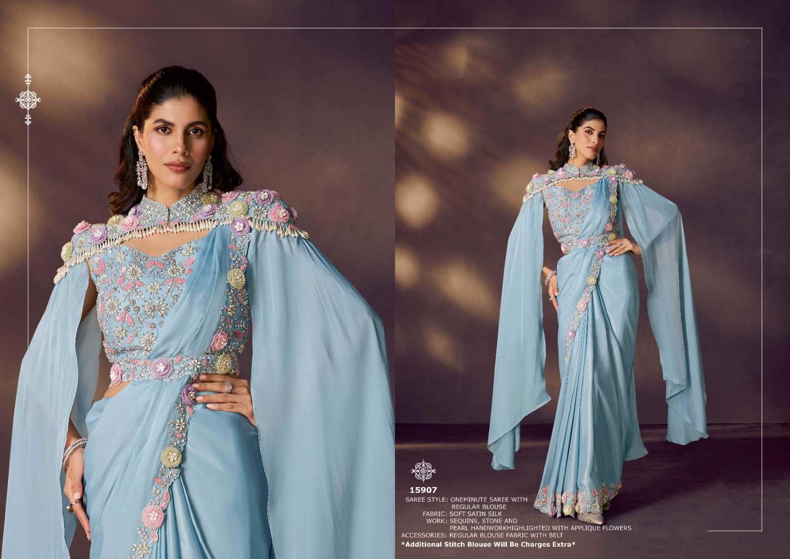 YNF Wholesale Silk Sequin Sarees  | Surat Manufacturer