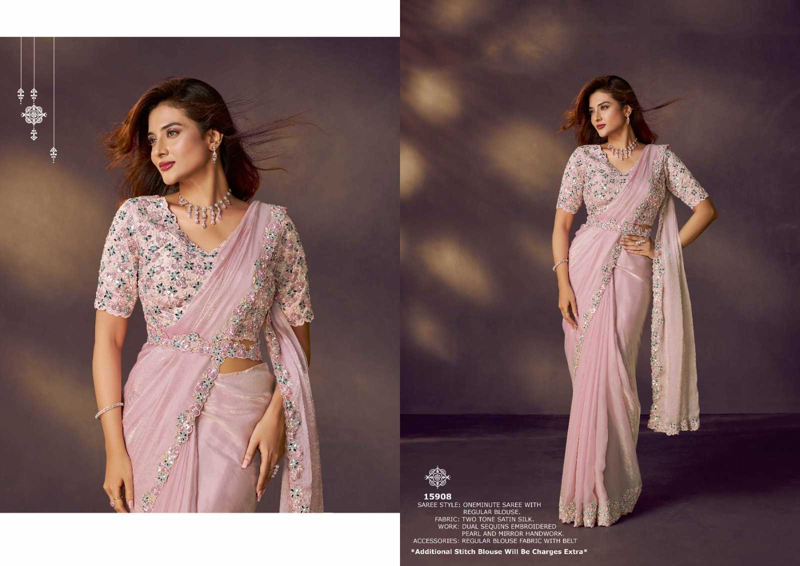 YNF Wholesale Silk Sequin Sarees  | Surat Manufacturer