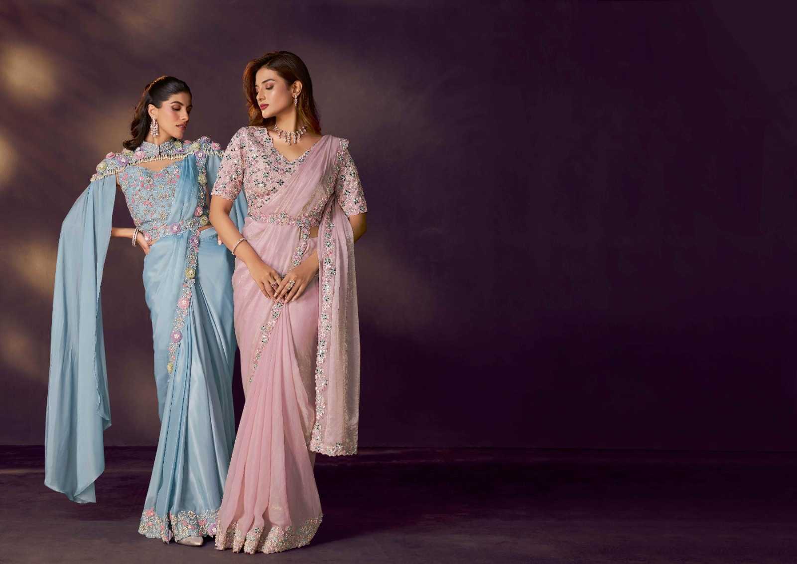 YNF Wholesale Silk Sequin Sarees  | Surat Manufacturer