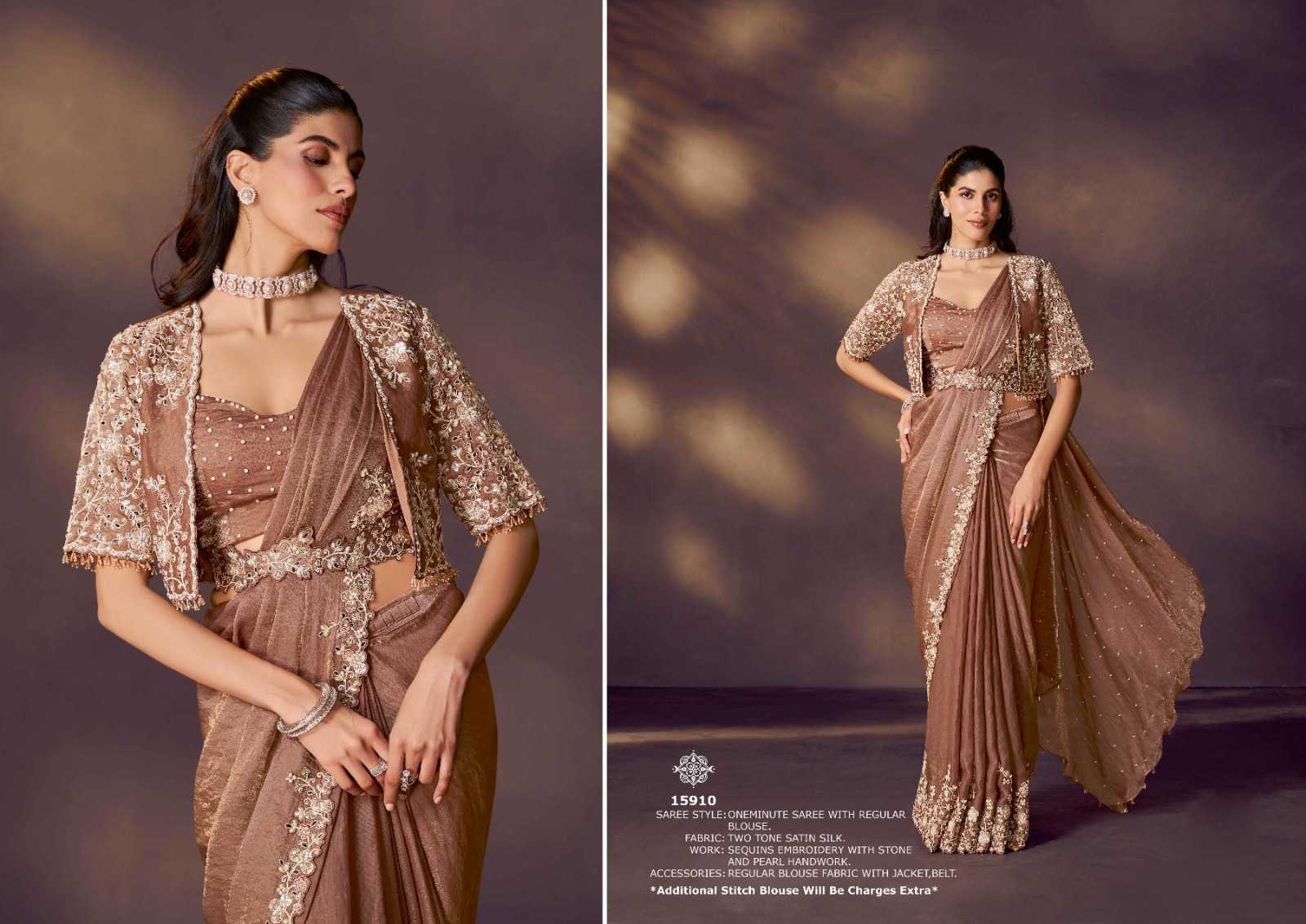 YNF Wholesale Silk Sequin Sarees  | Surat Manufacturer