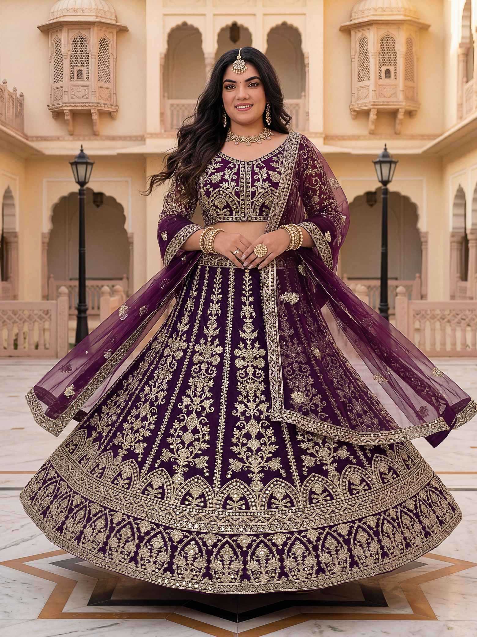YNF Wholesale Butterfly Net Net Fancy Lehenga  | Surat Manufacturer