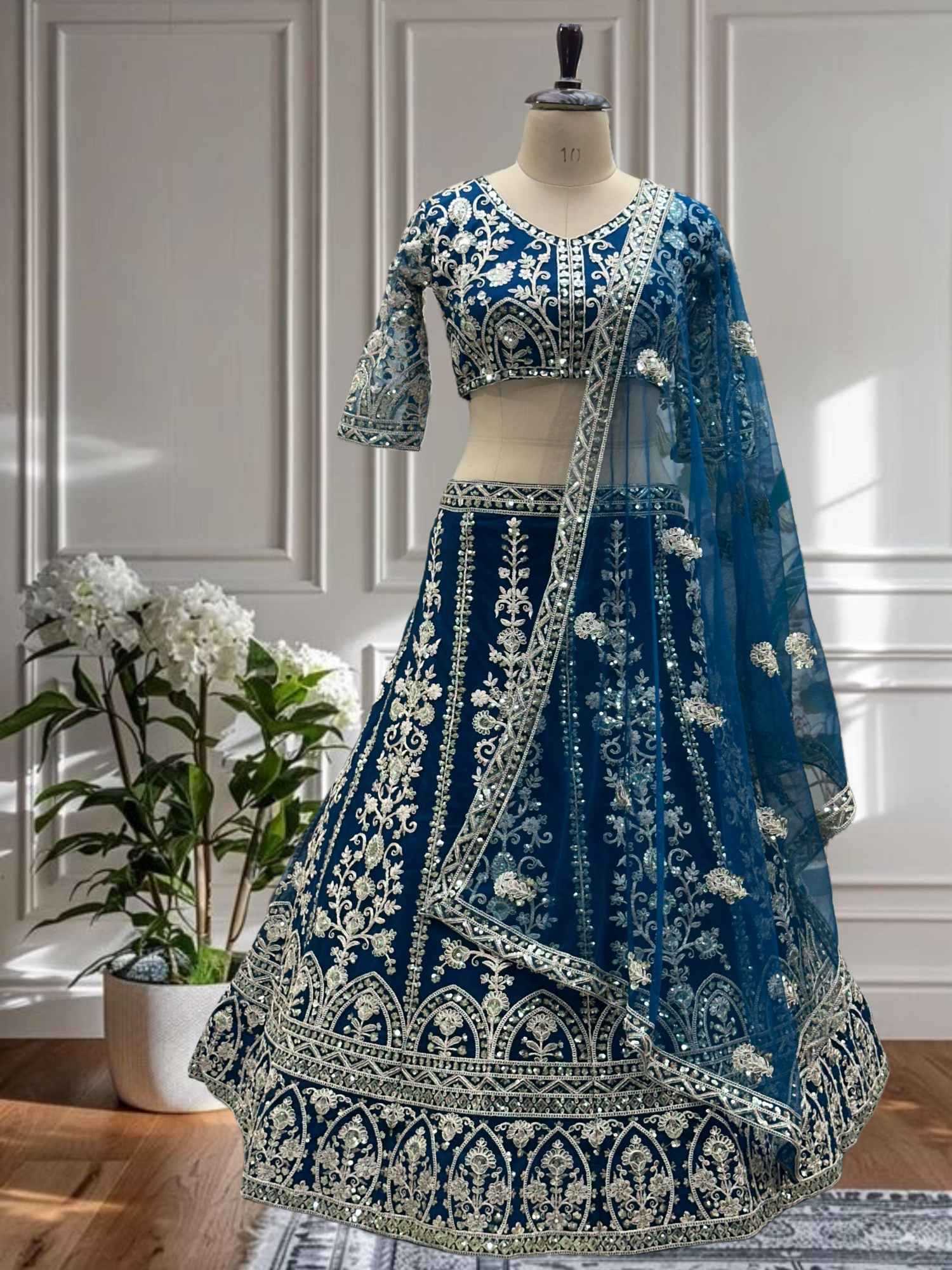 YNF Wholesale Butterfly Net Net Fancy Lehenga  | Surat Manufacturer