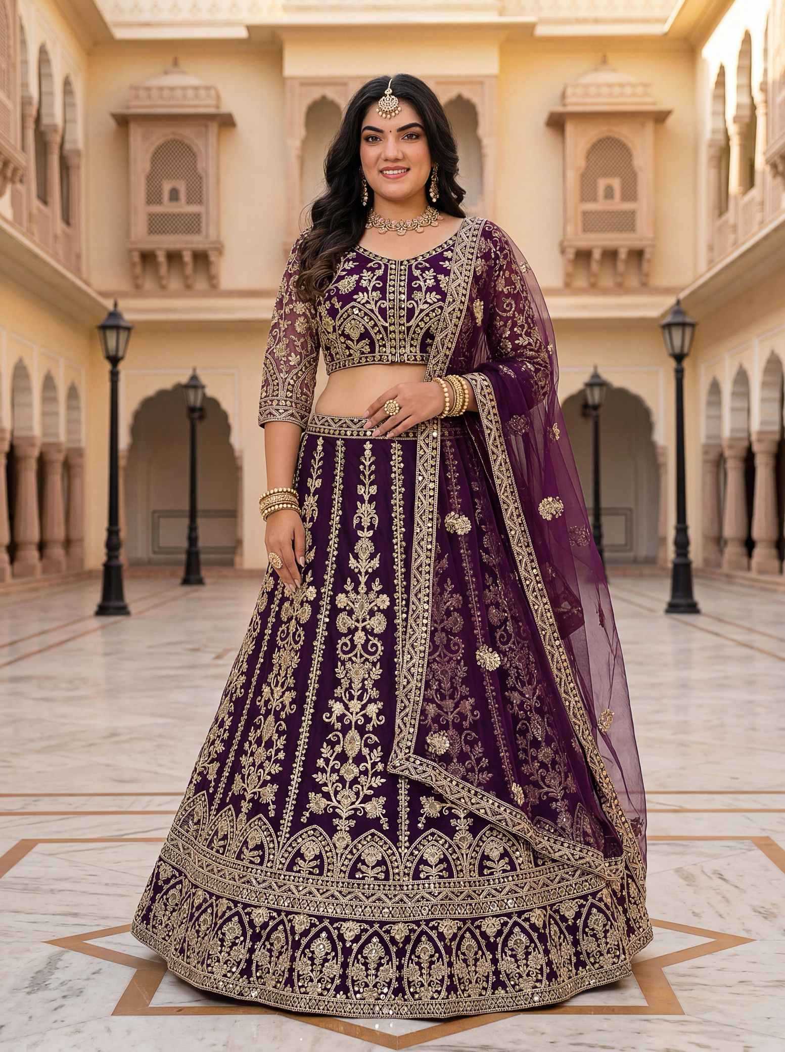 YNF Wholesale Butterfly Net Net Fancy Lehenga  | Surat Manufacturer