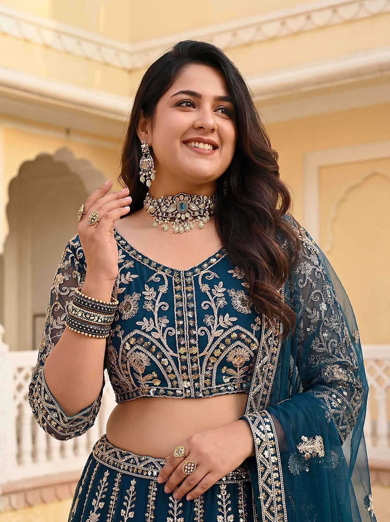 YNF Wholesale Butterfly Net Net Fancy Lehenga  | Surat Manufacturer
