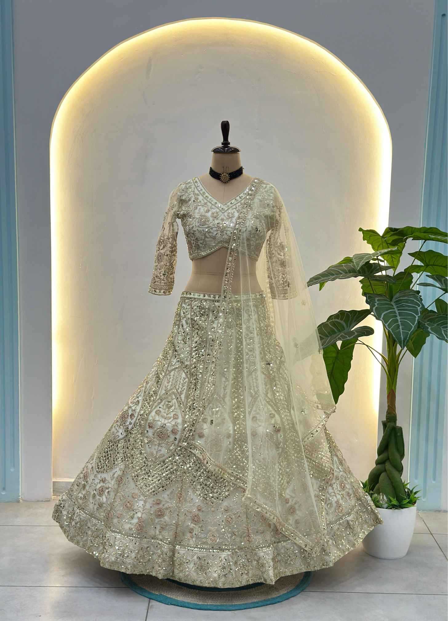 YNF Wholesale Butterfly Net Net Fancy Lehenga  | Surat Manufacturer