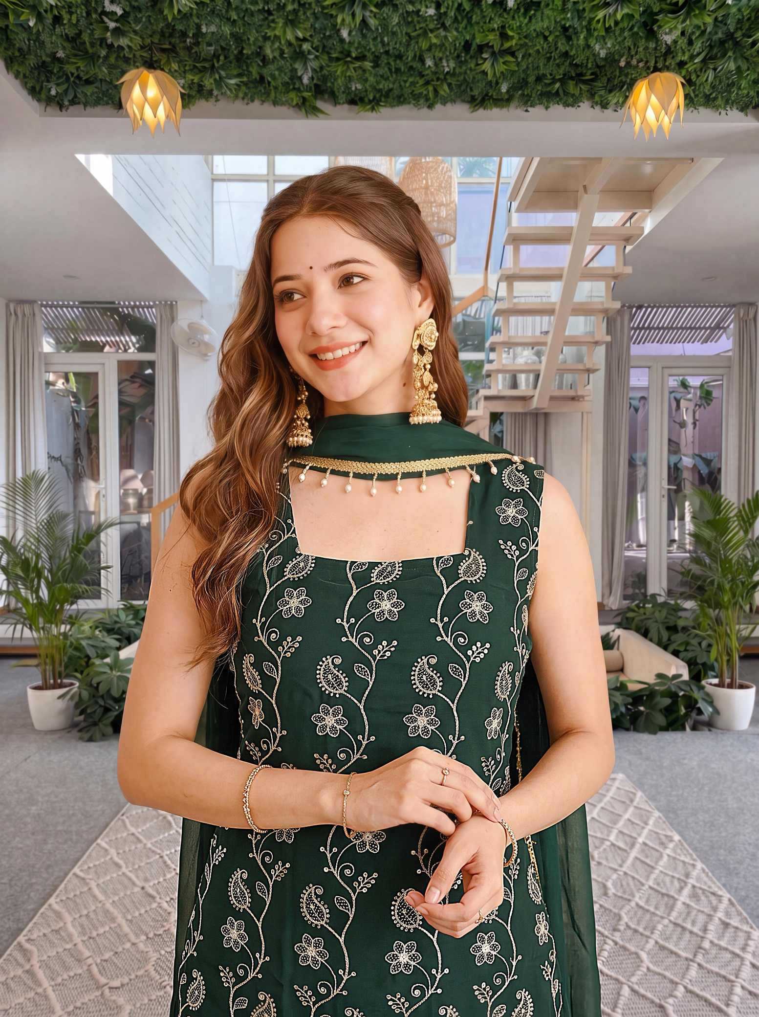 YNF Wholesale Faux Georgette Party Wear Kurtis  | Surat Manufacturer
