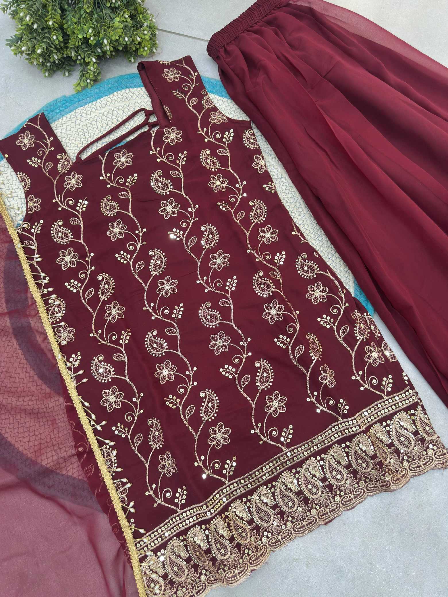 YNF Wholesale Faux Georgette Party Wear Kurtis  | Surat Manufacturer