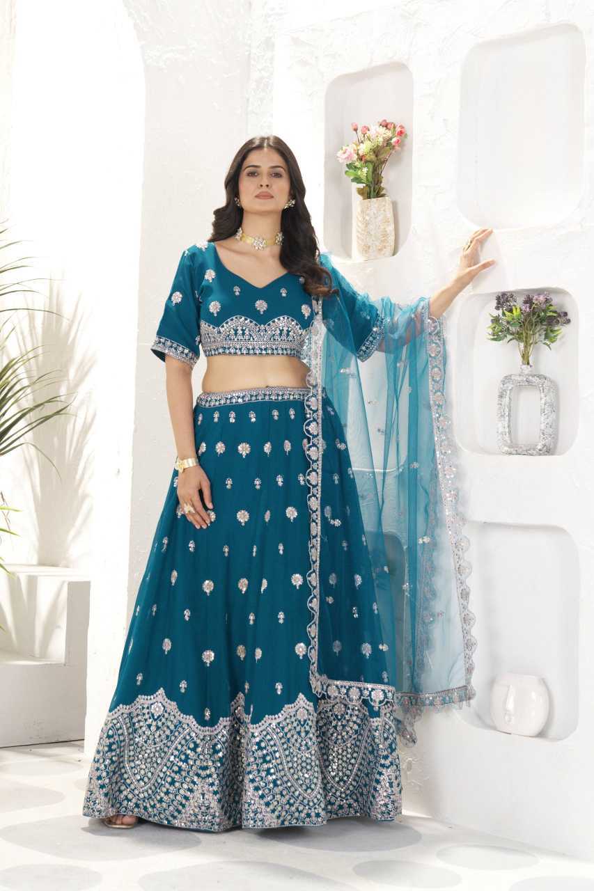 YNF Wholesale Butterfly Net Wedding Lehenga  | Surat Manufacturer