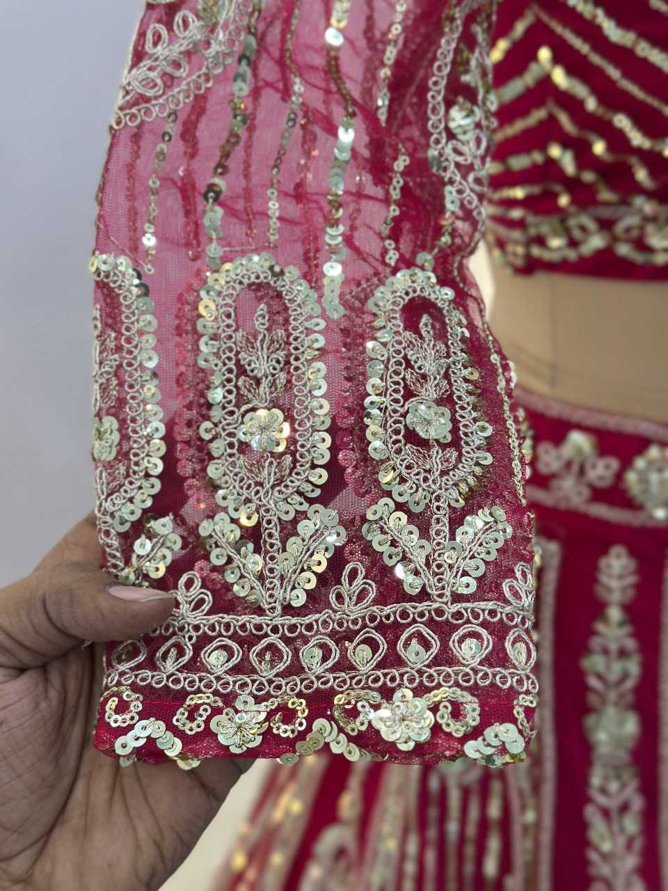 YNF Wholesale Butterfly Net Embroidered Lehenga  | Surat Manufacturer