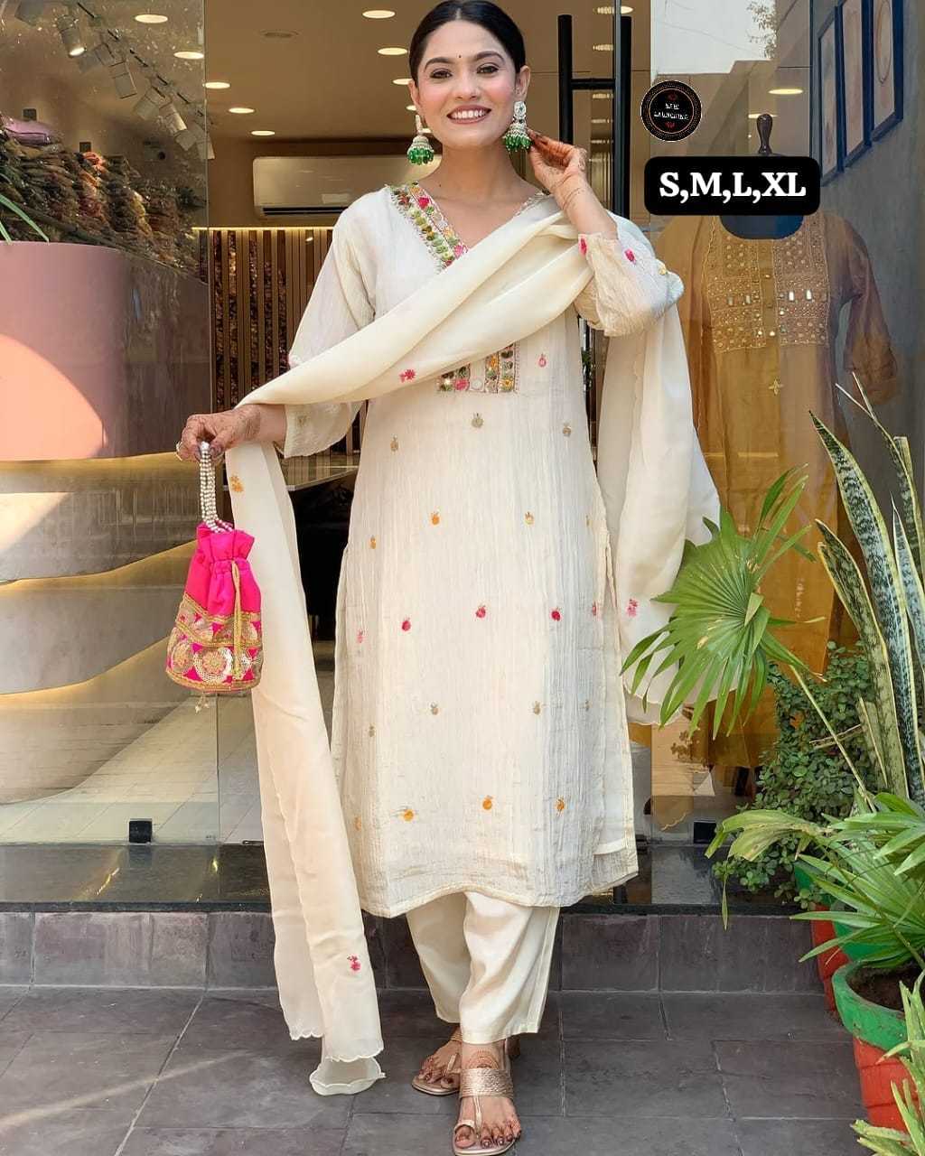 YNF Wholesale Chinon Embroidery Suits  | Surat Manufacturer