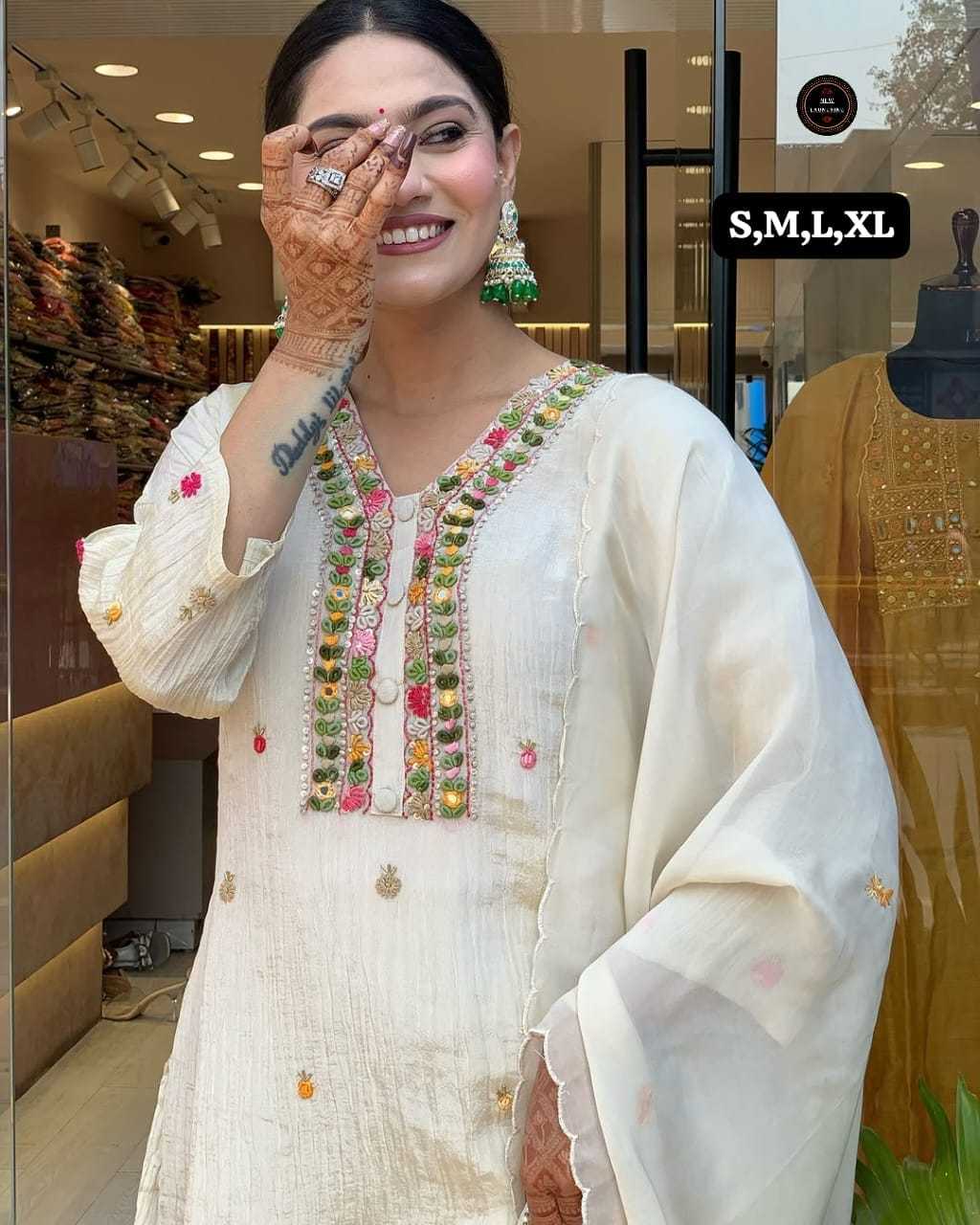 YNF Wholesale Chinon Embroidery Suits  | Surat Manufacturer