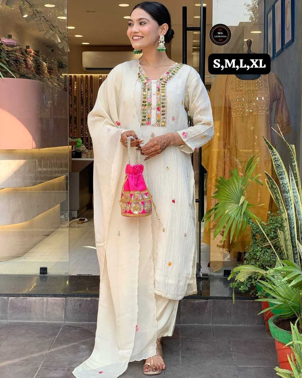 YNF Wholesale Chinon Embroidery Suits  | Surat Manufacturer