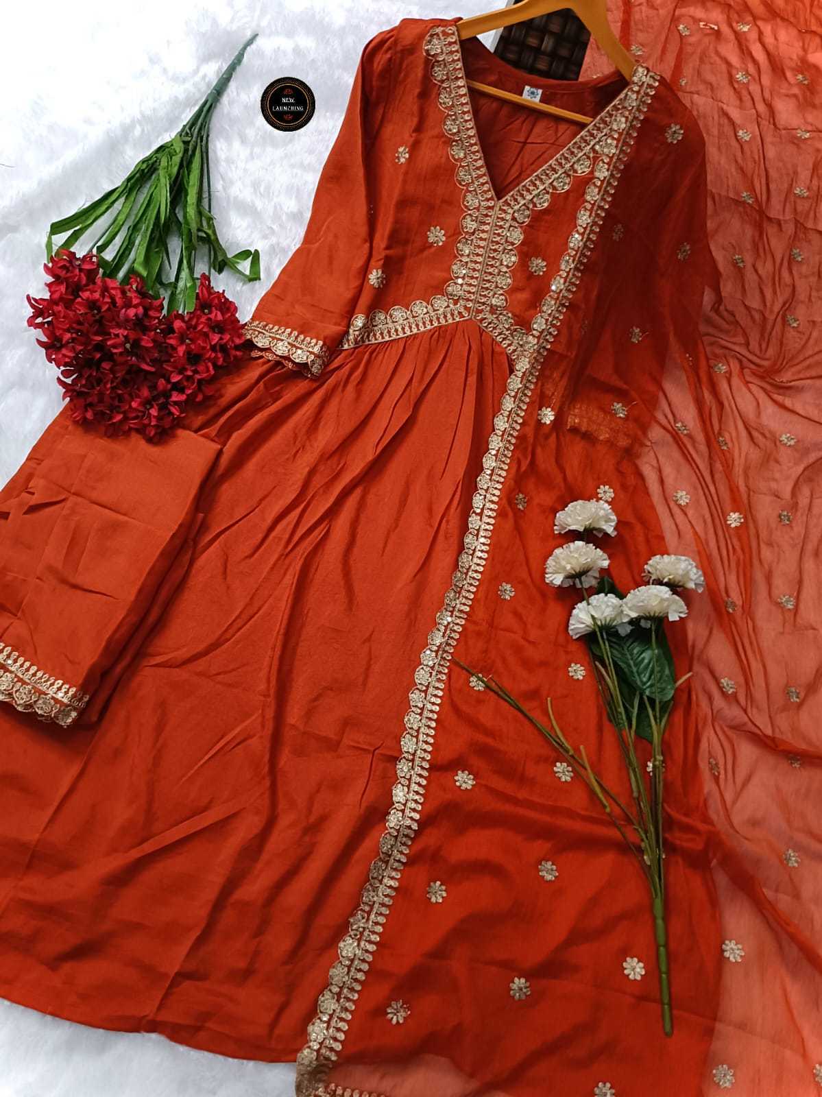 YNF Wholesale Muslin Silk Embroidered Kurtis  | Surat Manufacturer