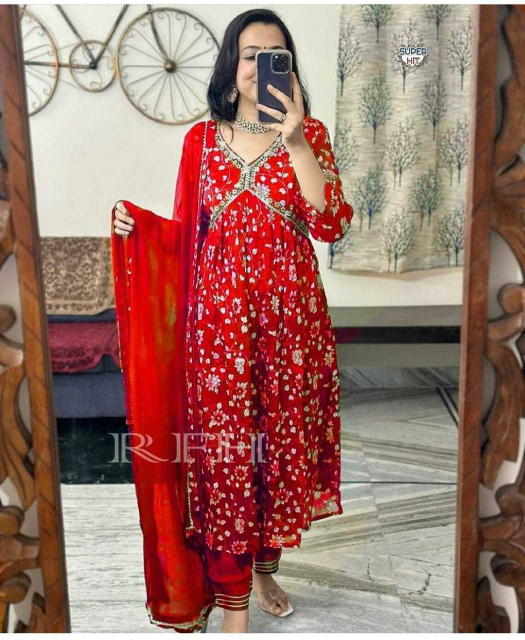 YNF Wholesale Cotton Designer Gowns  | Surat Manufacturer