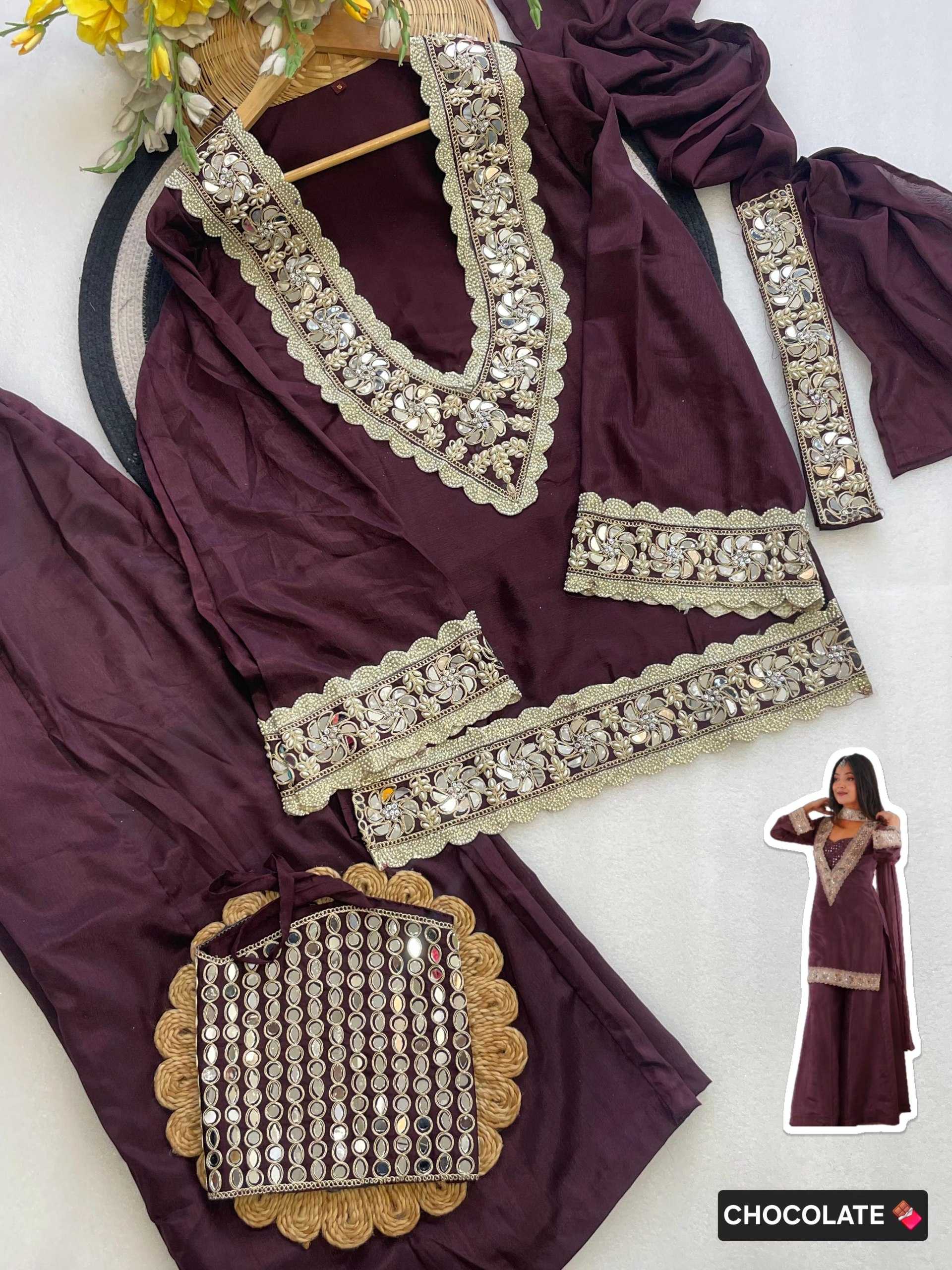 YNF Wholesale Chinon Party Wear Kurtis  | Surat Manufacturer