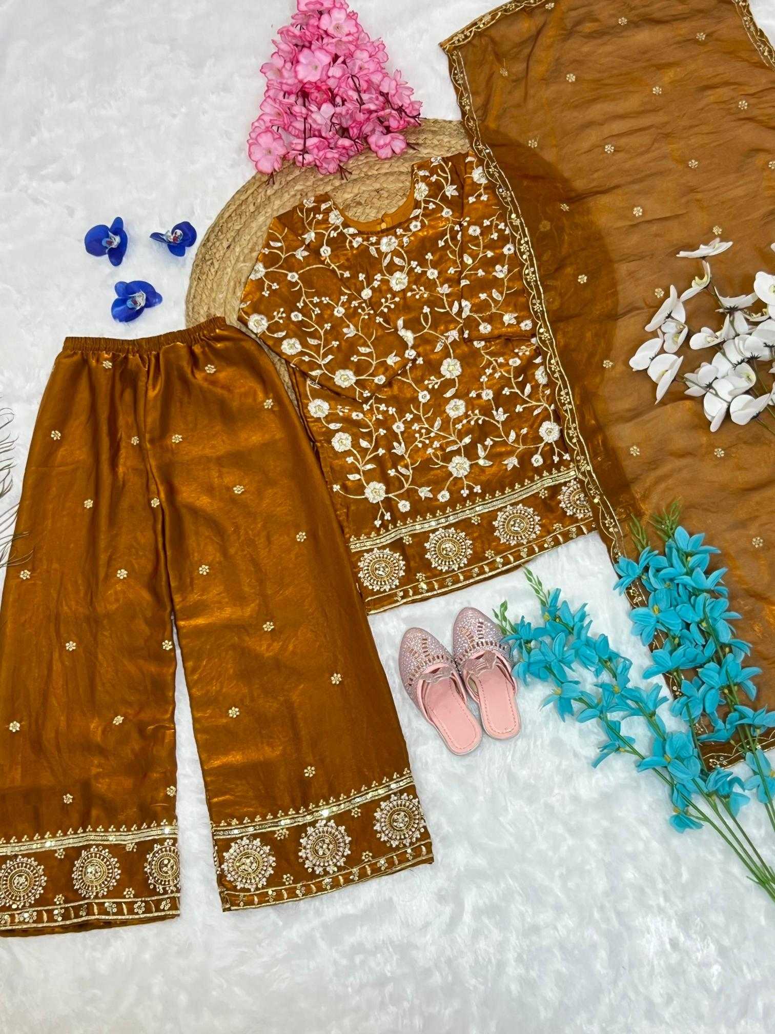 YNF Wholesale Heavy Silk Kids Suit  | Surat Manufacturer
