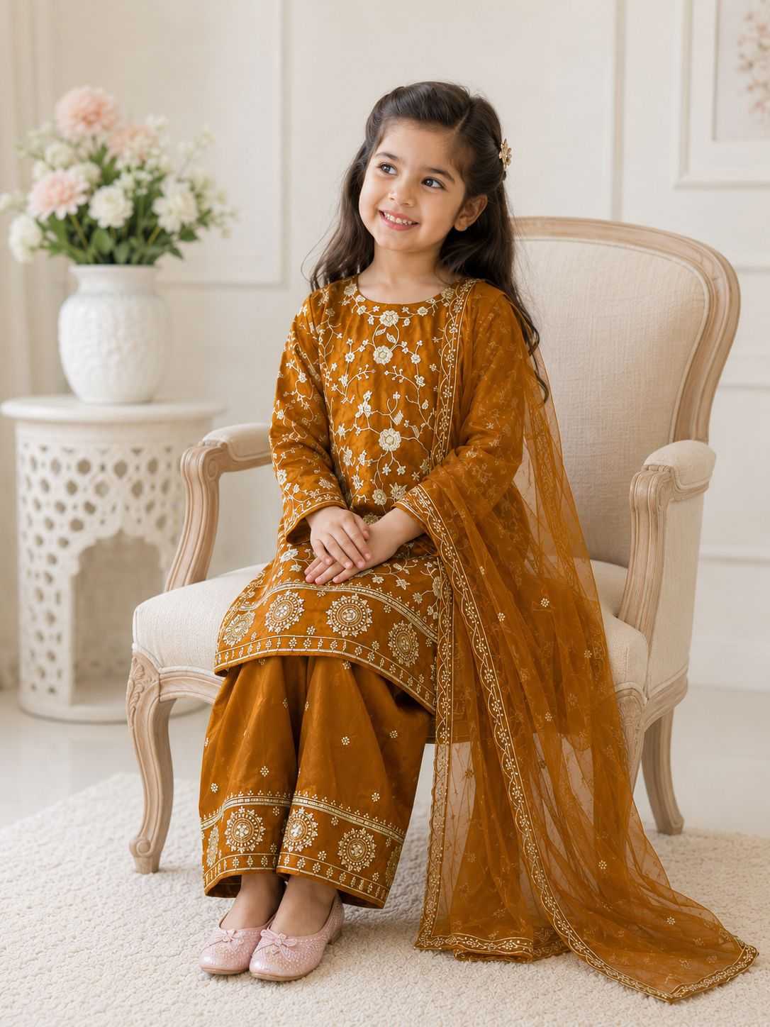 YNF Wholesale Heavy Silk Kids Suit  | Surat Manufacturer