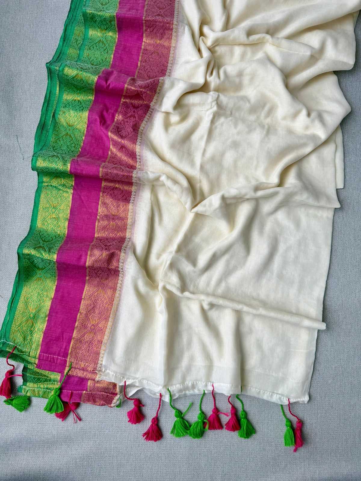 YNF Wholesale Pure Cotton Fancy Sarees  | Surat Manufacturer