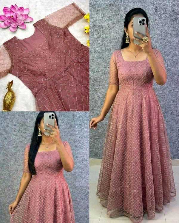 YNF Wholesale Net Party Gowns  | Surat Manufacturer
