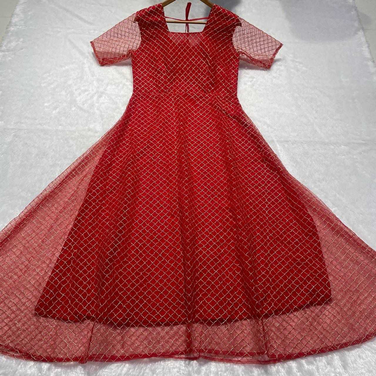 YNF Wholesale Net Party Gowns  | Surat Manufacturer