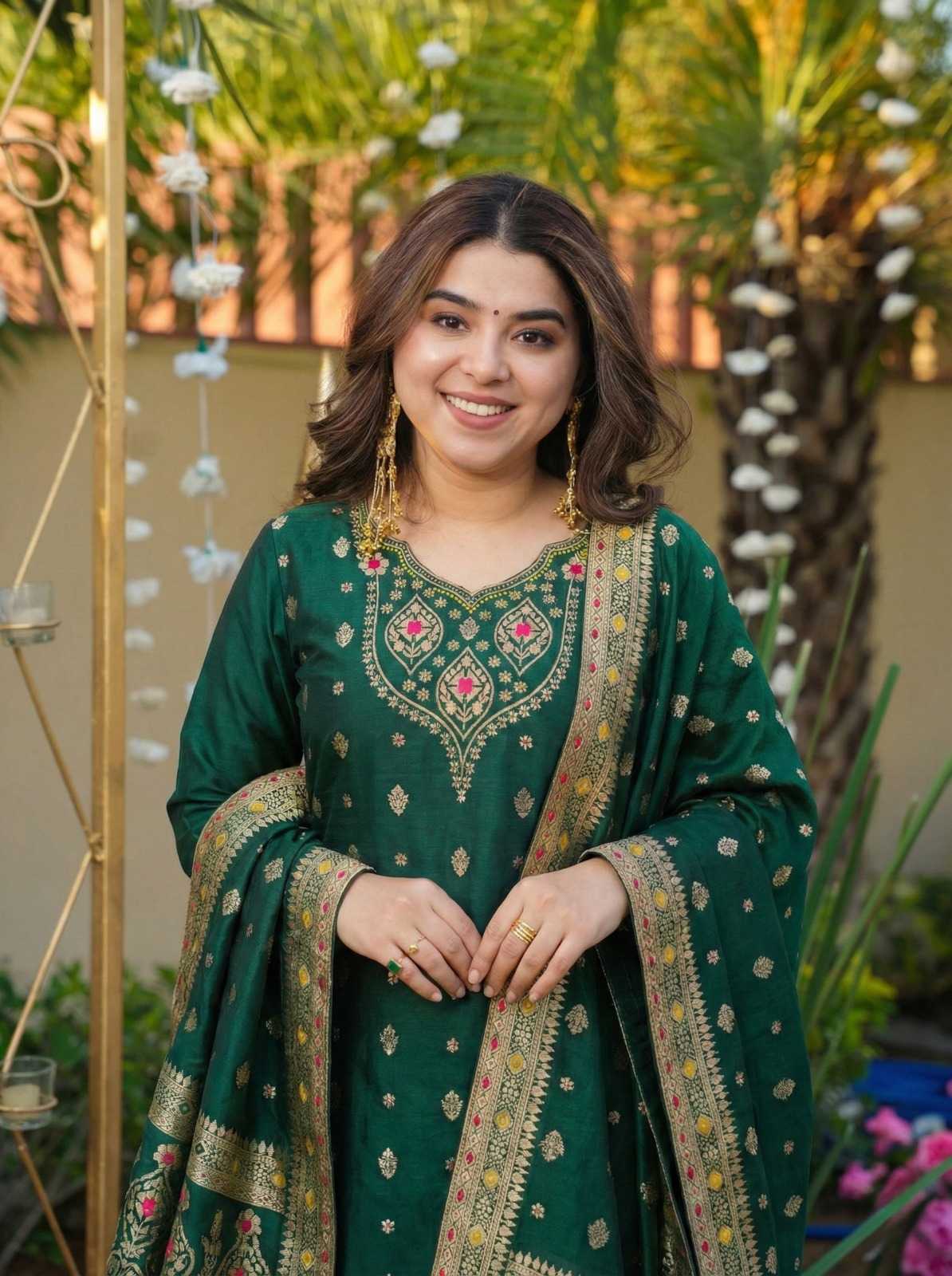 YNF Wholesale Art Silk Ladies Silk Suit  | Surat Manufacturer
