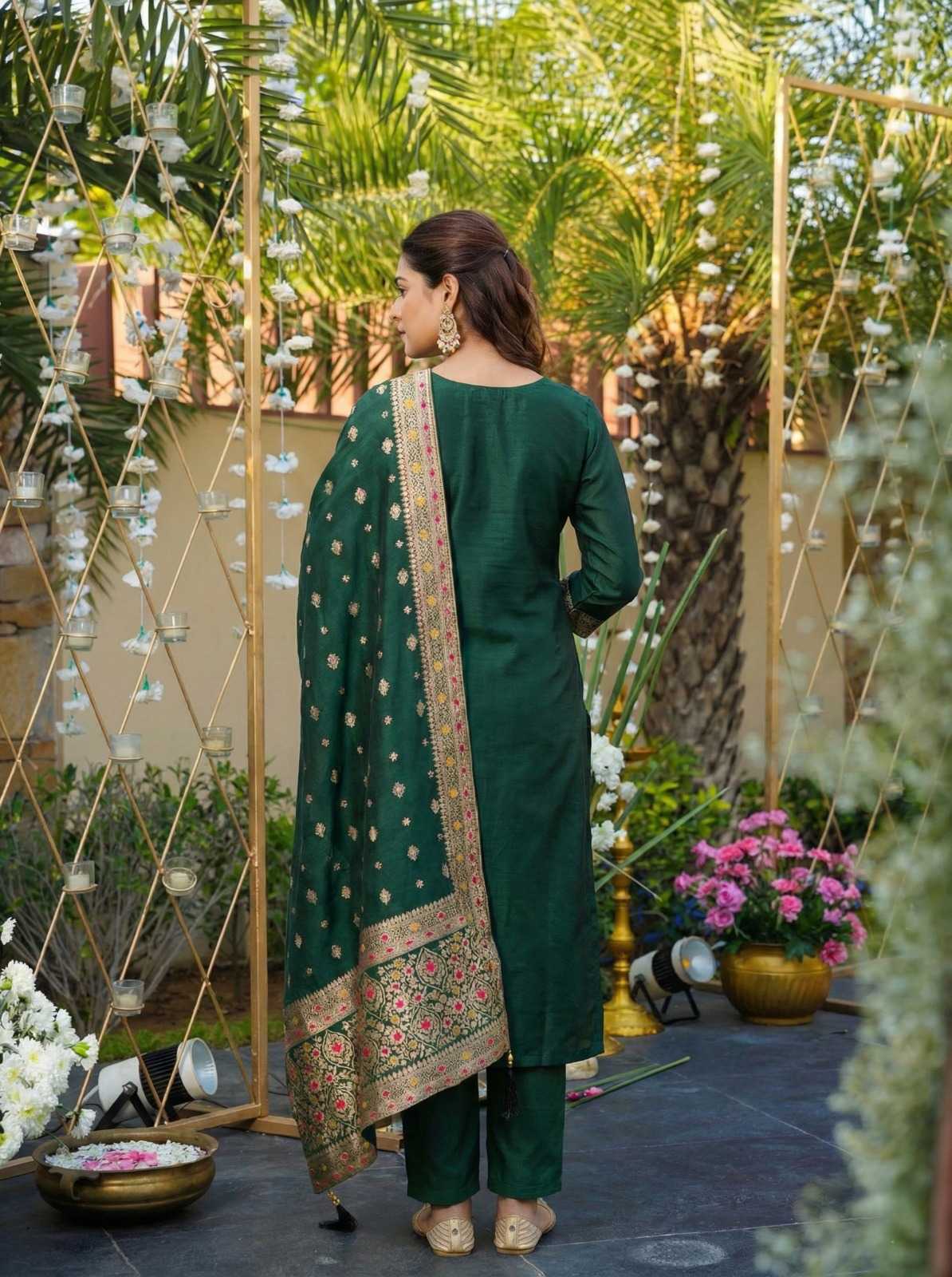 YNF Wholesale Art Silk Ladies Silk Suit  | Surat Manufacturer