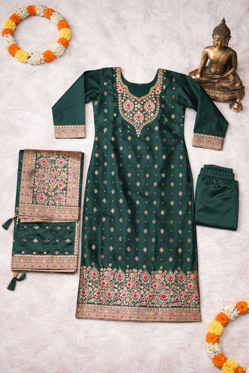 YNF Wholesale Art Silk Ladies Silk Suit  | Surat Manufacturer