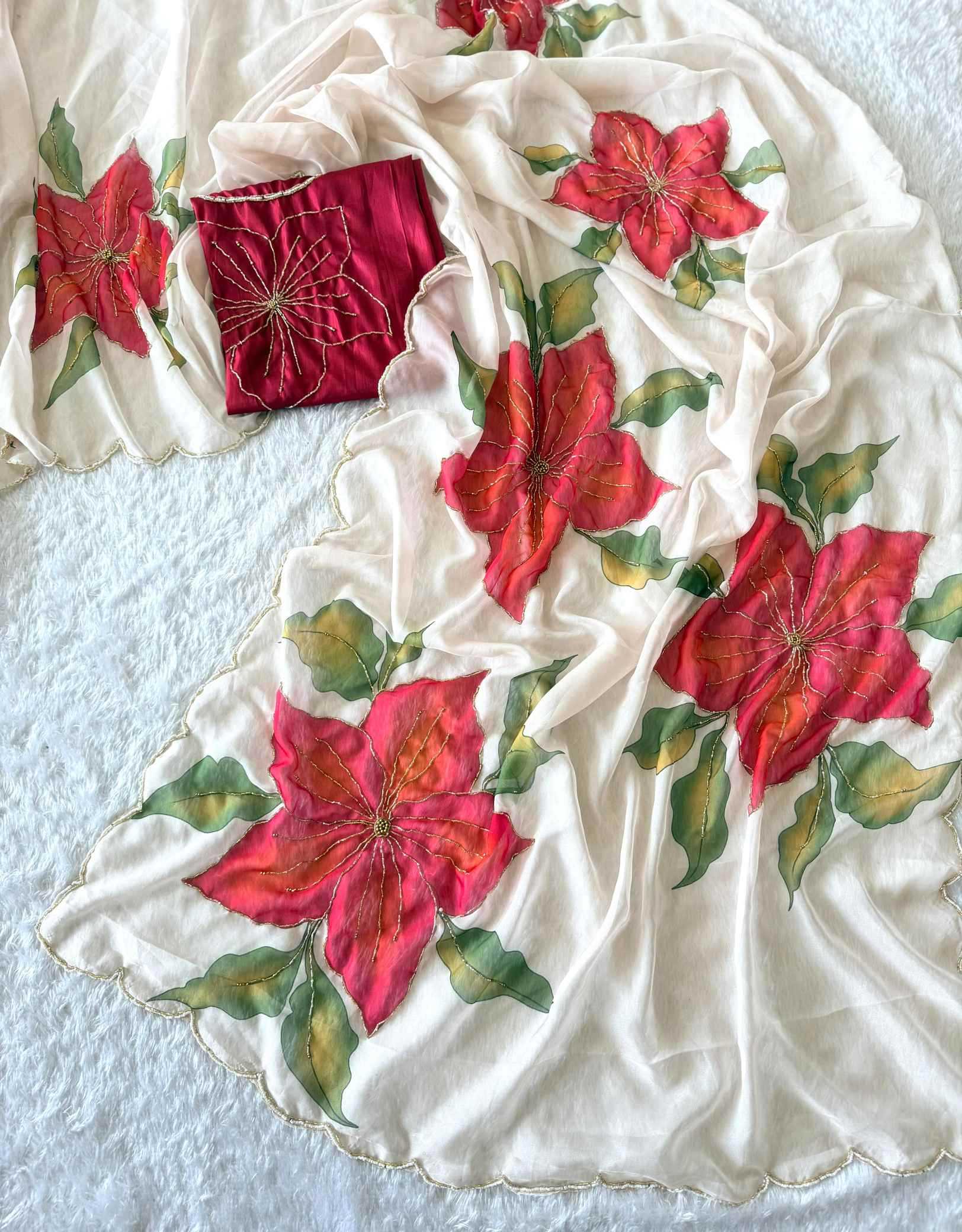 YNF Wholesale Soft Butter Silk Handloom Sarees  | Surat Manufacturer