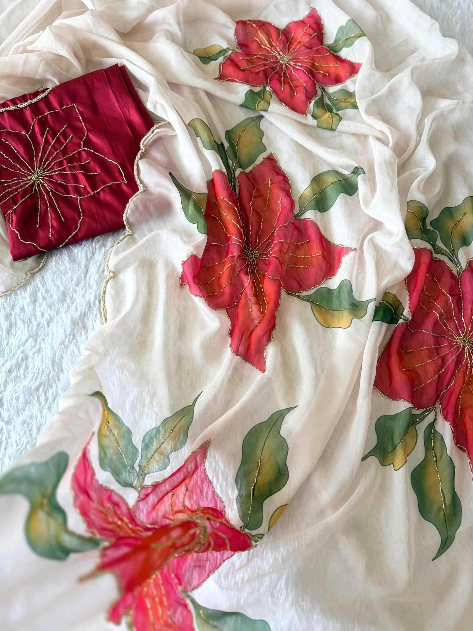 YNF Wholesale Soft Butter Silk Handloom Sarees  | Surat Manufacturer