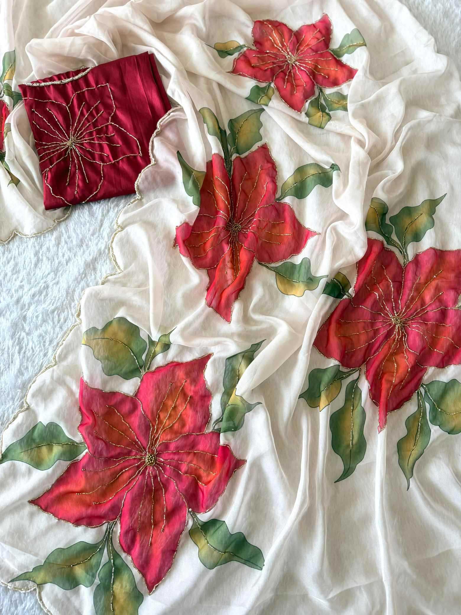 YNF Wholesale Soft Butter Silk Handloom Sarees  | Surat Manufacturer
