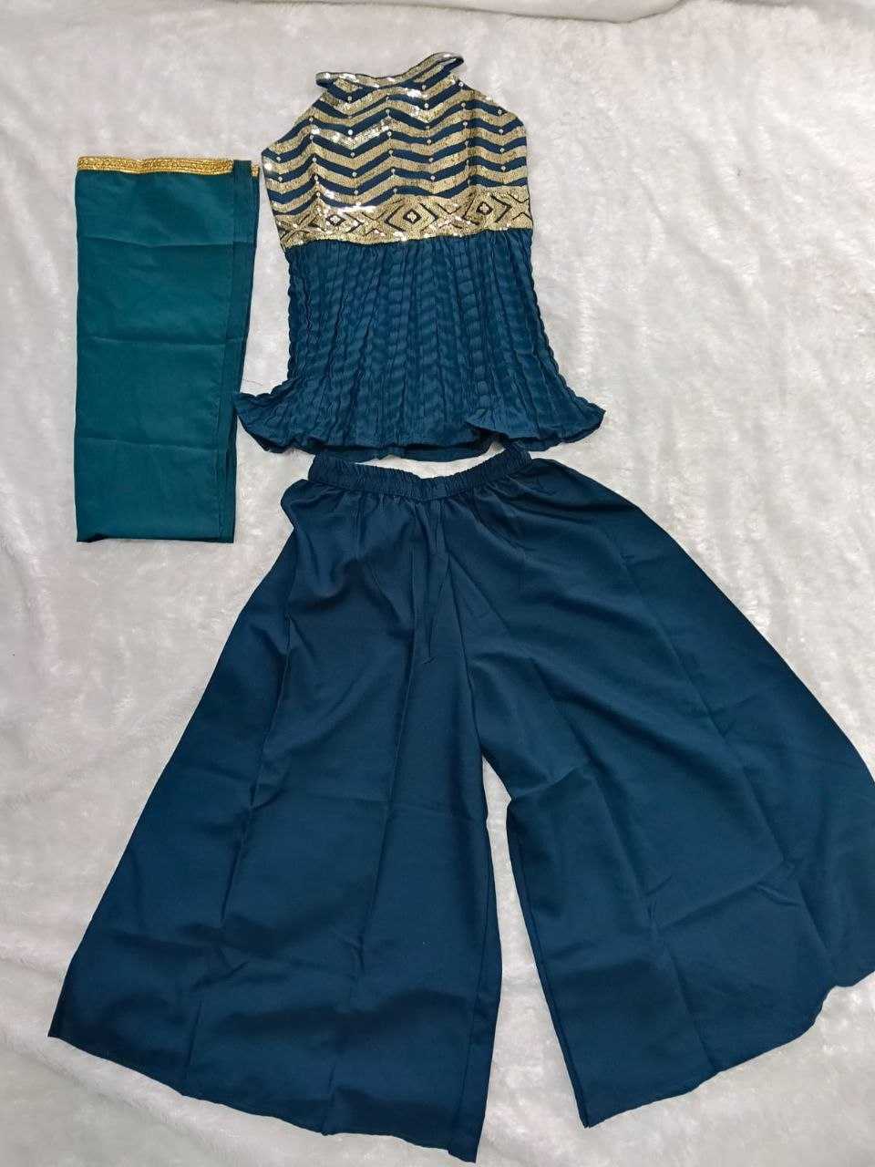 YNF Wholesale Heavy Crepe Kids Top & Pant  | Surat Manufacturer